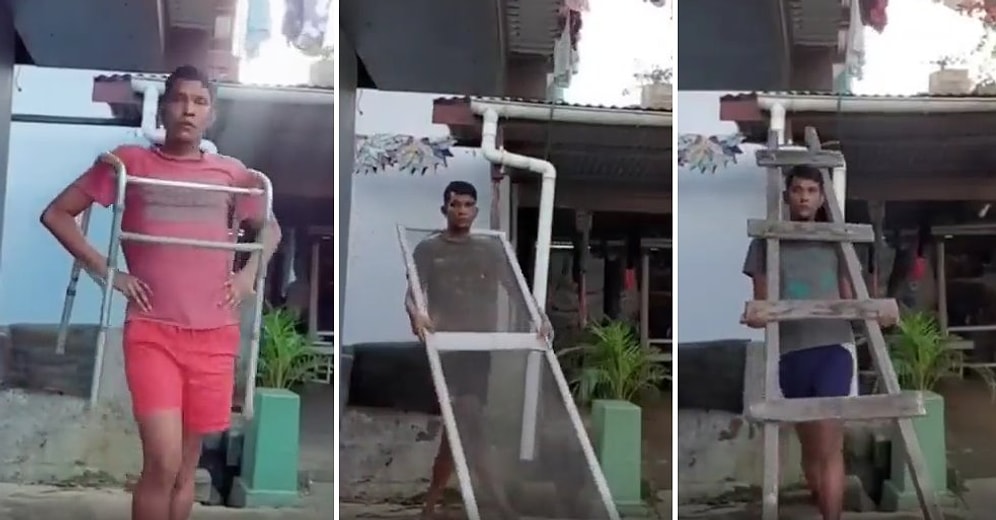 Merdiven Giyse Yakışıyor! Ne Bulsa Üzerine Geçiren Adamın Zara Mankenlerine Getir Götür Yaptıracak Defilesi