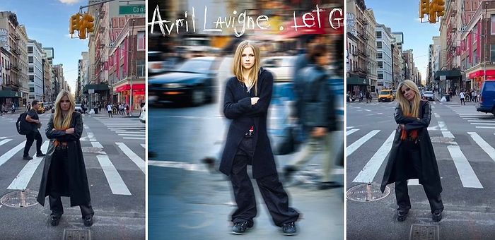 Avril Lavigne İlk Albümü Let Go'nun Kapak Fotoğrafını Çektiği Yere Giderek 20 Yıl Sonra O Pozunu Canlandırdı