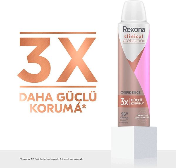 5. Tam 3 kat daha fazla koruma için Rexona Clinical Protection.