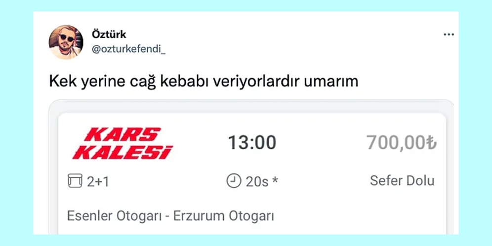 Fıttıran Otobüs Bileti Fiyatlarından Hayal Bükücü Erkeklere Son 24 Saatin Viral Tweetleri