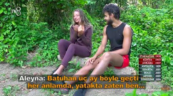 Geçtiğimiz hafta Batuhan'ın konseyde isim vermeden Aleyna Kalaycıoğlu'na yaptığı gönderme çok konuşulmuştu. Batuhan Karacakaya, Aleyna Kalaycıoğlu'nun engelli kız kardeşi Cansu üzerinden prim yaptığını ima etmişti.