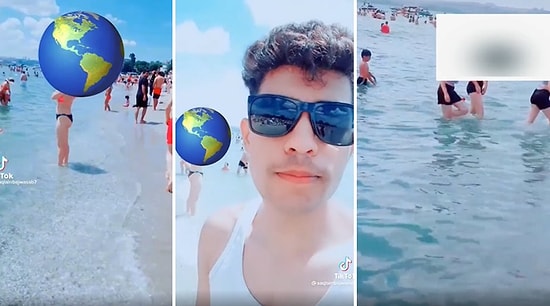 Pakistan Uyruklu Olduğu İddia Edilen Kişinin Denizde Bikinili Kadınları Taciz Ettiği Görüntüler Tepki Çekti