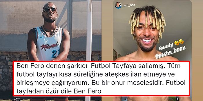 Diss Yedi! Rapçi Ben Fero, Galatasaraylı Sacha Boey'e Yaptığı Yorum Sonrası Futbolseverlerden Tepki Gördü!