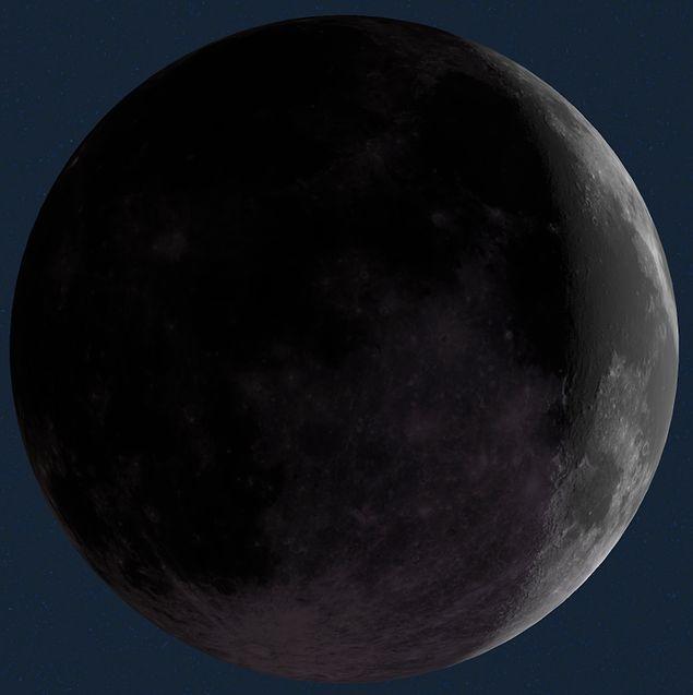 Bugün Ay hangi evresinde? Uydumuzun çok güzel bir hilal olarak görünüyor.