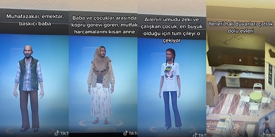 Sims'te 'İstanbul'a Göç Etmiş Asgari Ücretle Geçinen, Muhafazakar ve 3 Çocuklu Aile' Karakterleri Gündem Oldu