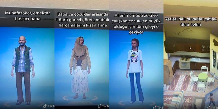 Sims'te 'İstanbul'a Göç Etmiş Asgari Ücretle Geçinen, Muhafazakar ve 3 Çocuklu Aile' Karakterleri Gündem Oldu