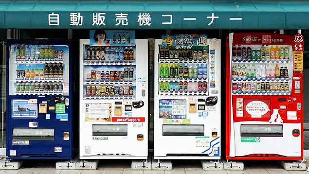9. "İçinde tam öğün olan otomat makineleri. Japonya'da bir otomat makinesinden yemek söylemek çok ilginçti...