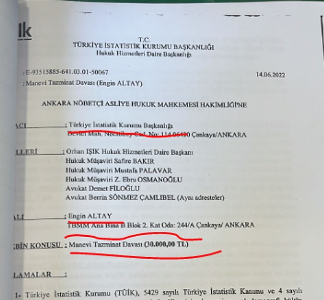 Dava belgesi de şu şekilde👇