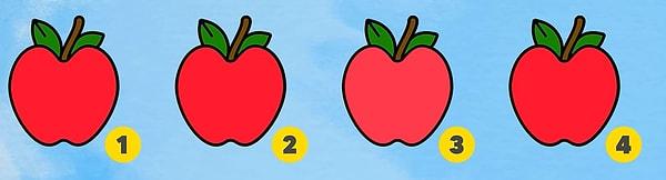 10. Son olarak, elmalardan hangisi farklı?