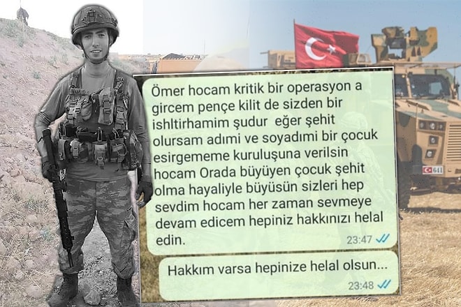 Pençe-Kilit Operasyonunda Şehit Olan Enes Özgül'ün Vasiyeti: 'Adımı Çocuk Esirgeme Kurumuna Verin'