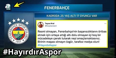 A Spor, Fenerbahçe'nin 5 Yıldızlı Logosunu Kullanmaya Başlayınca Galatasaraylıların Hışmına Uğradı!