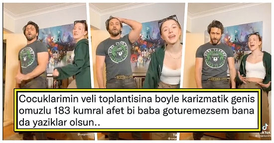 Bize Bi' Şeyler Oldu! TikTok Akımı İçin Kızıyla Dans Eden Babanın Karizmatikliğine Gelen Yorumlar