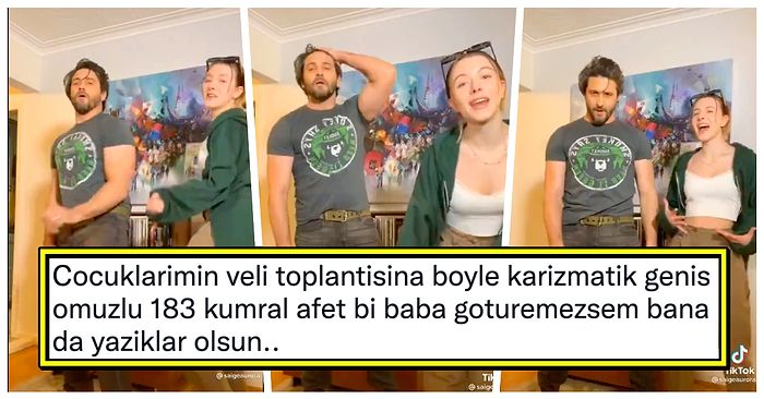 Bize Bi' Şeyler Oldu! TikTok Akımı İçin Kızıyla Dans Eden Babanın Karizmatikliğine Gelen Yorumlar