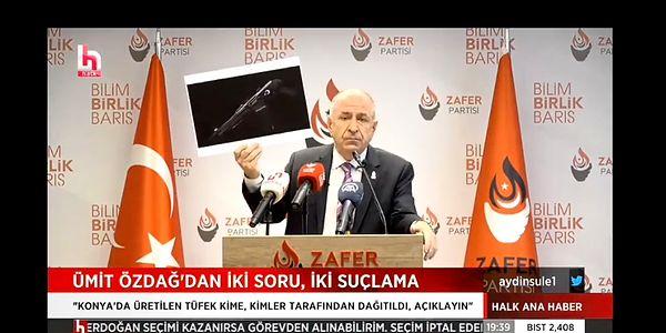 Zafer Partisi Genel Başkanı Ümit Özdağ geçtiğimiz günlerde yaptığı basın açıklamasında "Konya'da üretilen otomatik tüfeğin kimlere dağıtıldığını açıklasınlar" diyerek ortaya önemli bir iddia attı.