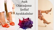 Ayakları Estetik Görünüme Kavuşturup Seksilik Katan 12 Şeffaf Topuklu Ayakkabı ve Terlik