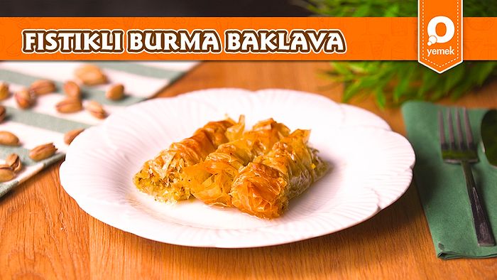 Baklavalık Yufkadan Fıstıklı Burma Baklava Nasıl Yapılır?