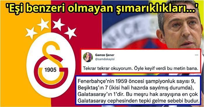Galatasaray'ın 5 Yıldızlı Logo İçin TFF'ye Gönderdiği Mektupta Yer Alan İfadeler Sosyal Medyanın Gündeminde