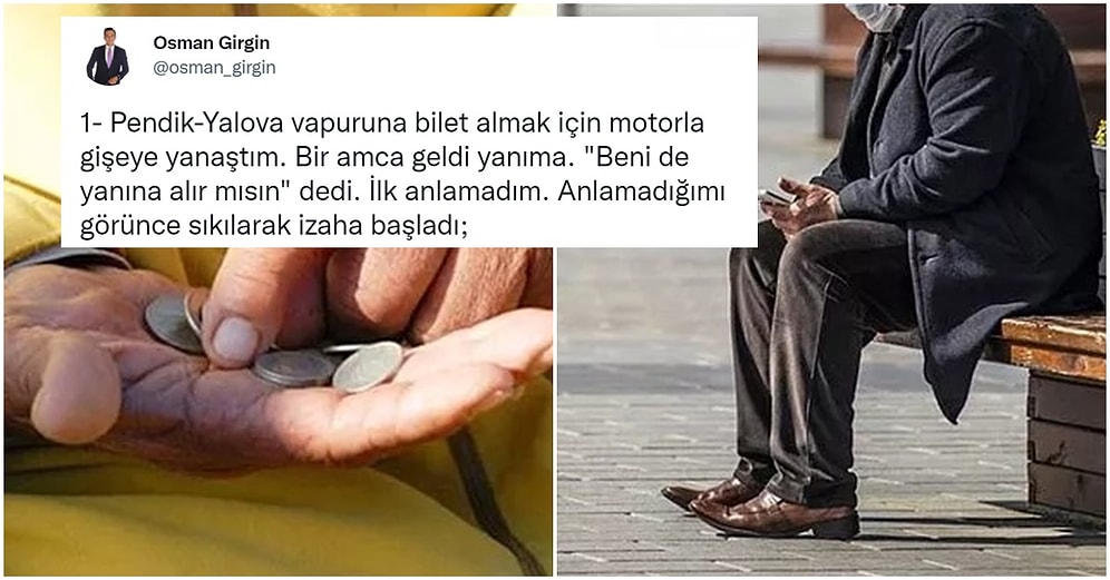 60 TL Vapur Ücretine Gücü Yetmeyen Amcanın Motorlu Sürücüden Ricasını Okuyunca Derin Derin Düşüneceksiniz