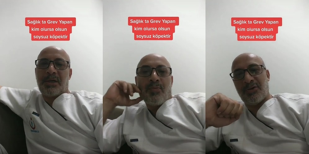 Öldürülen Arkadaşları İçin Eylem Yapan Doktorlara Küfür Eden Sağlıkçı: 'Grev Yapan Soysuz Köpektir'