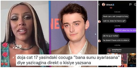 Doja Cat'in Stranger Things Oyuncusu 17 Yaşındaki Noah Schnapp'e Attığı Mesaj Ortalığı Ayağa Kaldırdı