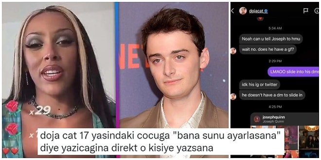 Doja Cat'in Stranger Things Oyuncusu 17 Yaşındaki Noah Schnapp'e Attığı Mesaj Ortalığı Ayağa Kaldırdı