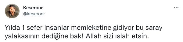 Bakalım diğer Twitter kullanıcıları neler söylemiş?