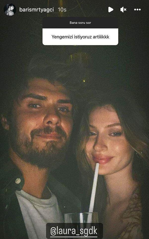 Barış Murat Yağcı, geçtiğimiz haftalarda takipçilerinin "Yengemizi istiyoruz artık" yorumlarının ardından yabancı model Laura Celine ile fotoğrafını paylaşarak yeni aşkını ilan etmişti.