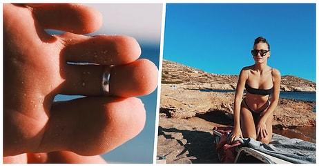 Ünlü Oyuncu Serenay Sarıkaya'nın Çıplak Ayaklarını Paylaştığı Tatil Fotoğrafı Ortalığı Karıştırdı