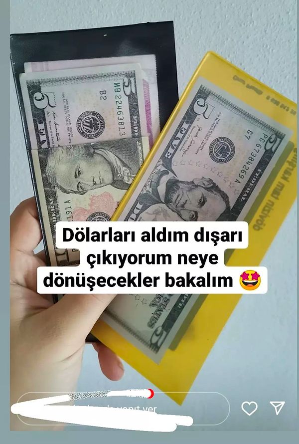 1. Birileri yine doları kapmış.