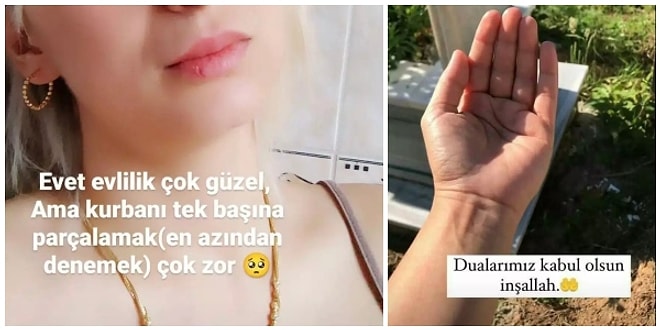 Kurban Bayramında Yaptıkları Sosyal Medya Paylaşımlarıyla Yine Ruhumuzu Emen Kişiler