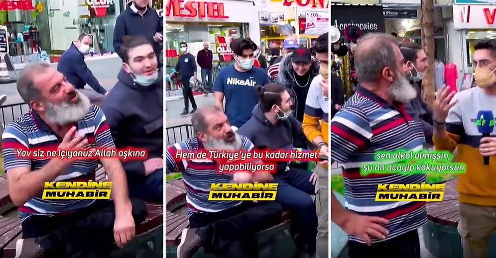 'Tayyip'in Yerinde Olsam Komple İçkiyi Yasaklarım' Diyen Alkollü ve AKP'li Dayı: 'O Sattığı İçin İçiyorum'