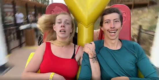 Uçurumun Kenarında Bindiği Eğlence Aletinde Yüzü Şekilden Şekle Giren Adamın Efsane Anları