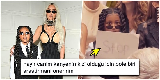 Yardım Çığlığı mı Atıyor? Kim Kardashian, Kızı North West'in 'Dur' Yazılı Pankart Açmasıyla İlgili Konuştu
