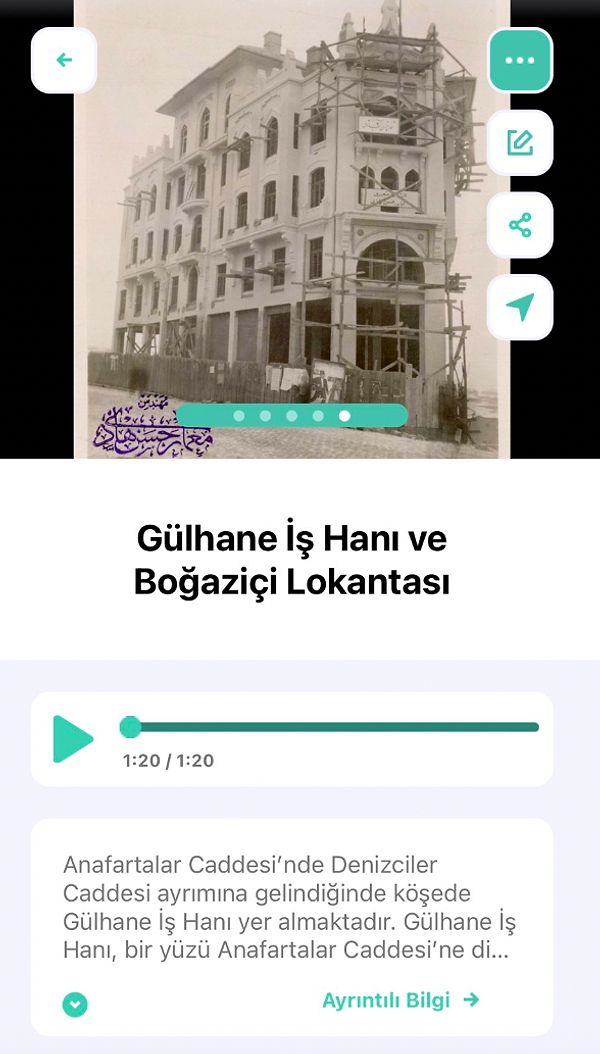 Uygulamayı kullanan kullanıcılar bilgilendirme notları ve kısa filmlerle ziyaret edeceği yeri daha iyi tanıma şansı yakalıyor.