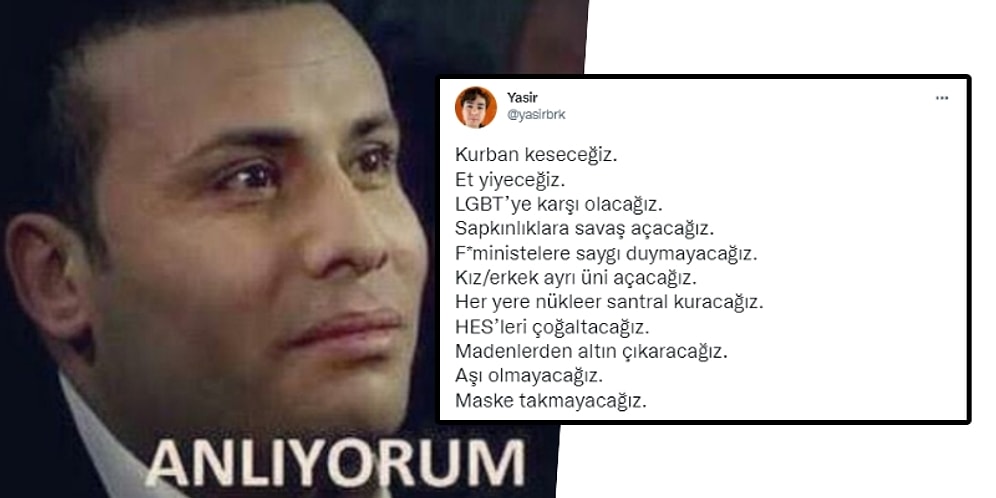 Genç Bir Kullanıcının Paylaştığı Liste Tepki Çekti: LGBT ve Aşı ile Savaş Ama Nükleer ve Maden Artacak!