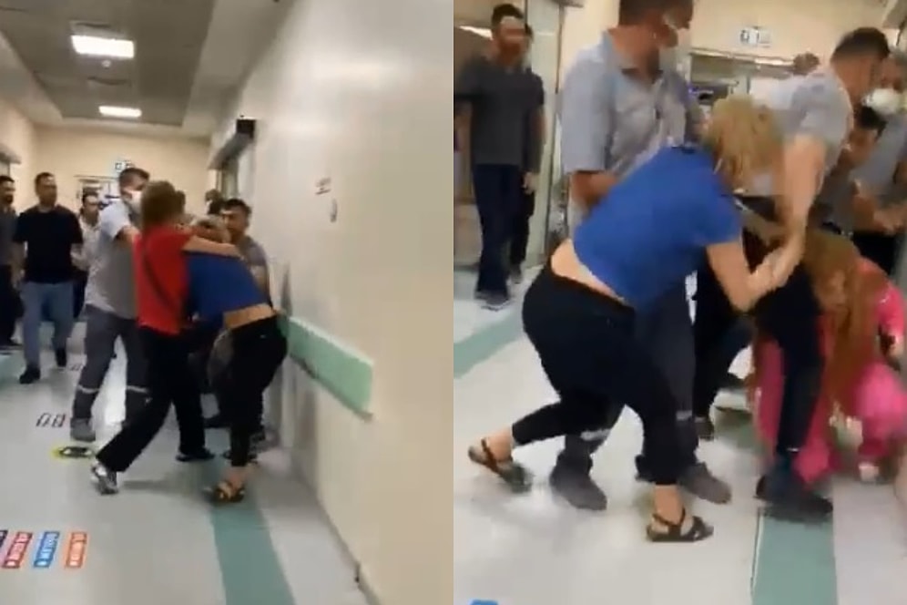 Hastane Olaylarının Sonu Gelmiyor! Acil Serviste Saç Saça Kavga