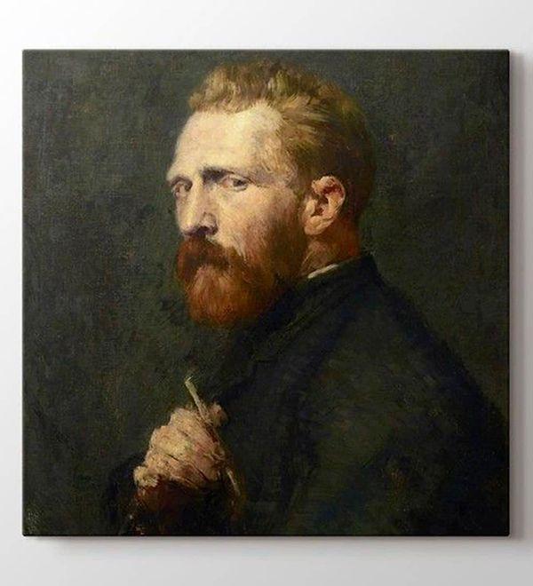 Söz konusu otoportresinde Van Gogh kendisini boğazına gevşek bir şekilde bağlanmış bir boyun atkısı ve yoğun bakışlarıyla tasvir etmiş.