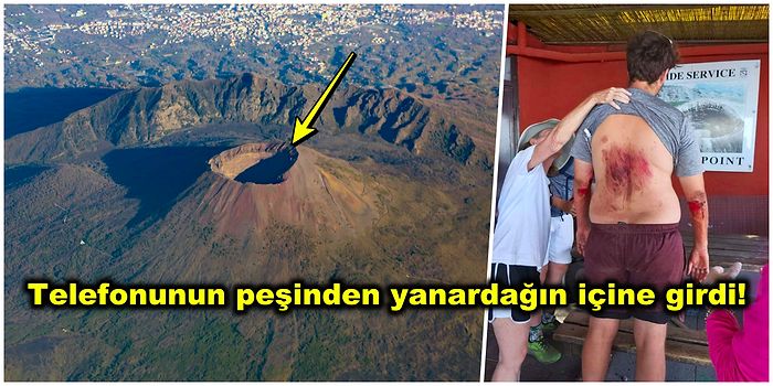 Fotoğraf Çekeyim Derken Canından Oluyordu: Telefonunu Kurtarmak İçin Vezüv Yanardağı'nın İçine Düşen Turist