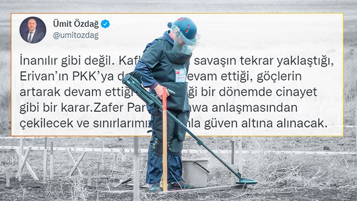 Ermenistan Sınırındaki Mayınların Temizlendiği İddiası Ümit Özdağ'ı Kızdırdı