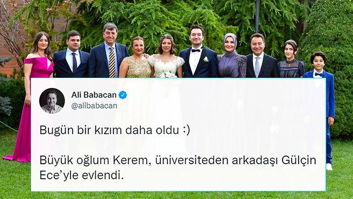 Ali Babacan Büyük Oğlunu Evlendirdi; Bu Fotoğrafı Paylaştı