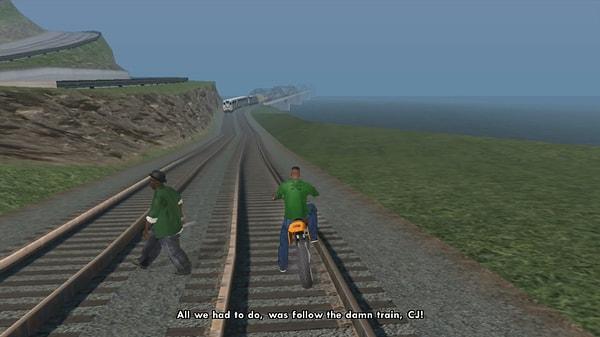 9. "All we had to do was follow the damn train, CJ!"