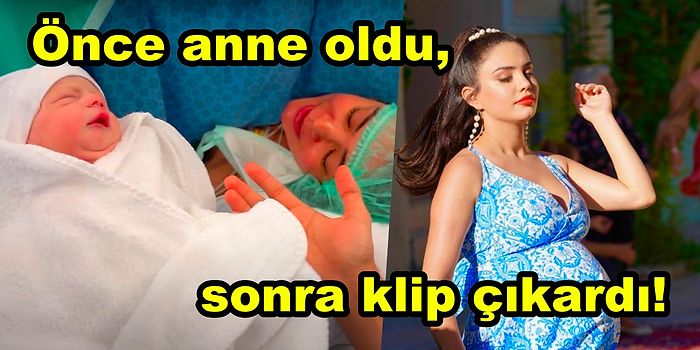 Aynı Gün Hem Klip Çıkarttı Hem Anne Oldu! Ünlü TikTok Fenomeni Ece Ronay Oğlu Miran'ı Kucağına Aldı!