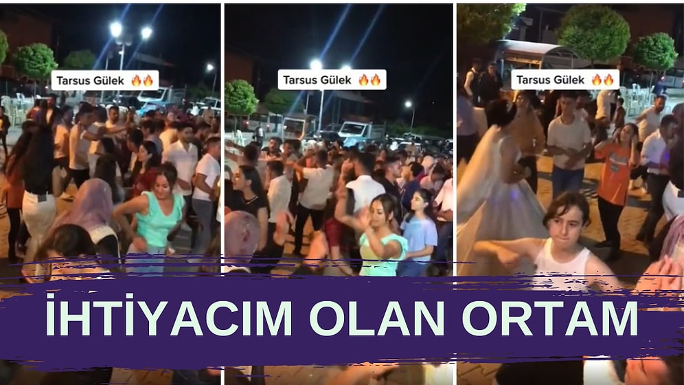 Tarsus'ta Bir Düğünde Kaydedilen Dans Görüntülerini İzlerken Mest Olacaksınız!