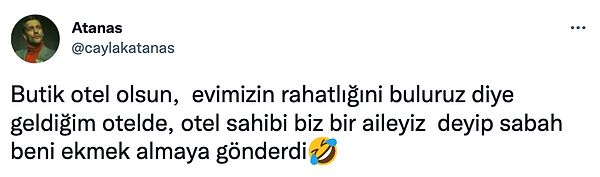 2. Otelden çıkış yaparken de "aile arasında paranın lafı olmaz" diyip çıkın...