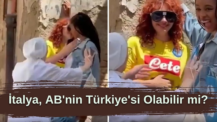 İtalya'da Sokak Ortasında Öpüşen Kadınlara Müdahale Eden Rahibenin O Anları Gündem Oldu