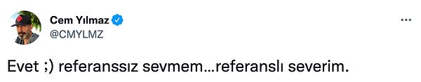Cem Yılmaz da bu tweet'i görünce cevabı gecikmedi. 😅