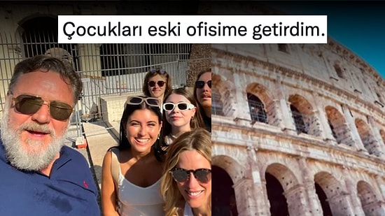 Ünlü Aktör Russel Crowe'un Roma Gezisinde Yaptığı 'Gladyatör' Paylaşımı Hayranlarını Heyecanlandırdı