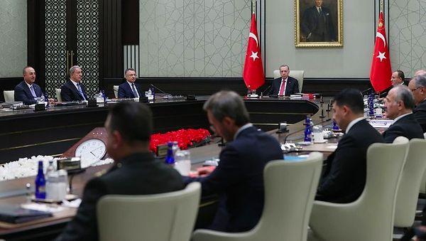Cumhurbaşkanı Recep Tayyip Erdoğan başkanlığında toplanan Milli Güvenlik Kurulu toplantısı sona erdi. Toplantı yaklaşık 3 saat 10 dakika sürdü. Toplantı sonrası açıklanan bildiride terörle mücadele vurgusu yapıldı.