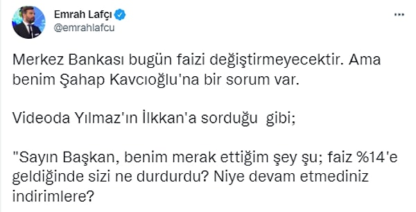 Aslında şöyle bir durum var: Madem rezervleri harcayarak dövize önlem alınacaktı ve dünyadaki gelişmeleri çok da yakından takip etmeyerek kendi teorimizi oluşturacaktık, geçiş garantili projeler gibi hem KKM'yi ödeyip hem de kurlar yükselecekti.