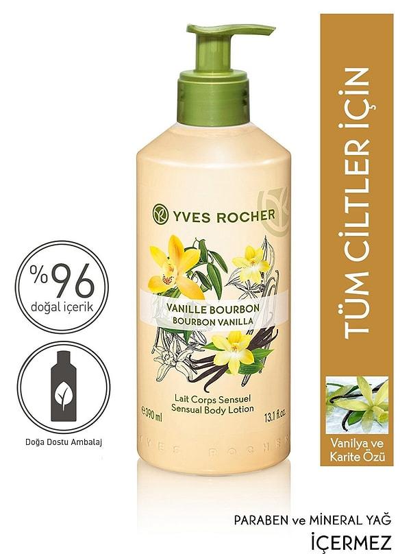 9. Yves Rocher'den vanilyalı organik süt.